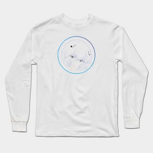 Rei Ayanami's Face - 01A Long Sleeve T-Shirt